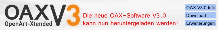 Flyer für  OAX Software V3.0
