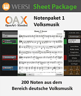 OAX Notenpaket 1, Volksmusik
